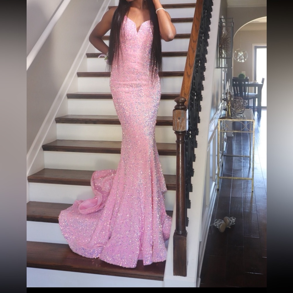 Mermaid Sequence Prom Dress